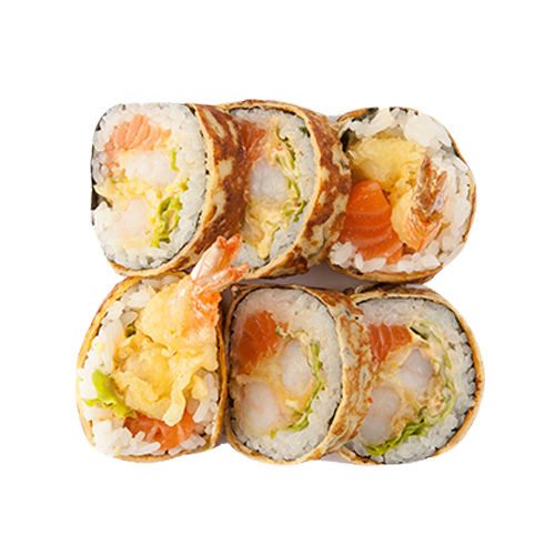 Ebi Ten Salmon w omlecie