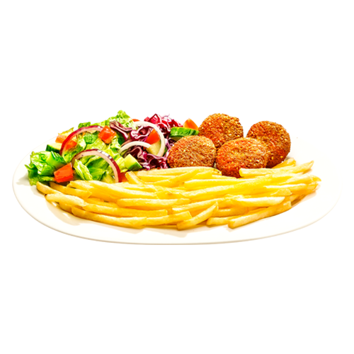 Falafel na talerzu