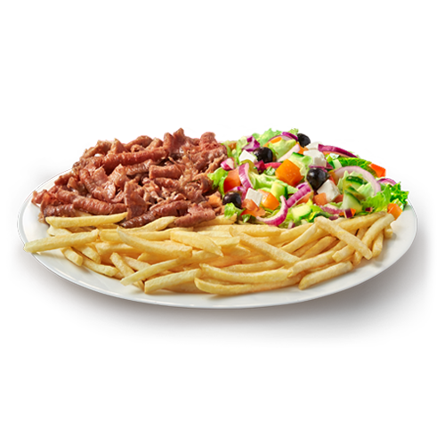 Kebap Greco na talerzu