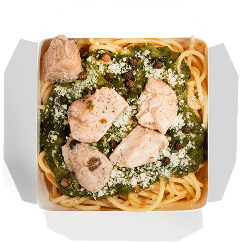 Makaron Spinacio con Pollo