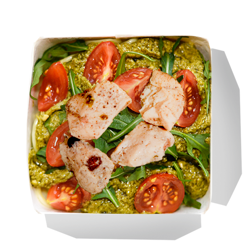 Zielone pesto z kurczakiem