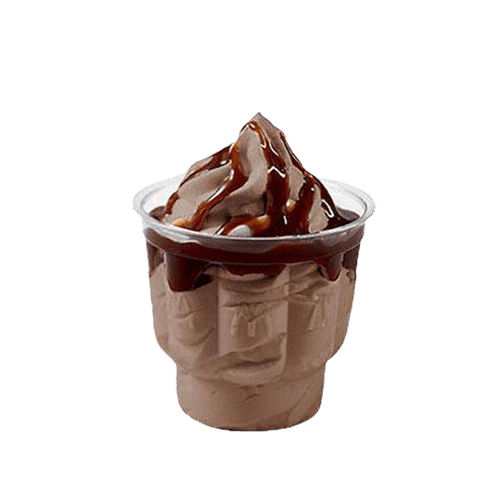 Lody o smaku czekoladowym z polewą czekoladową