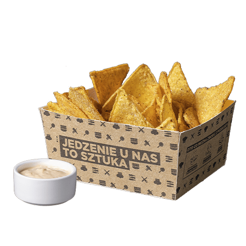 Nachosy + dip różowy
