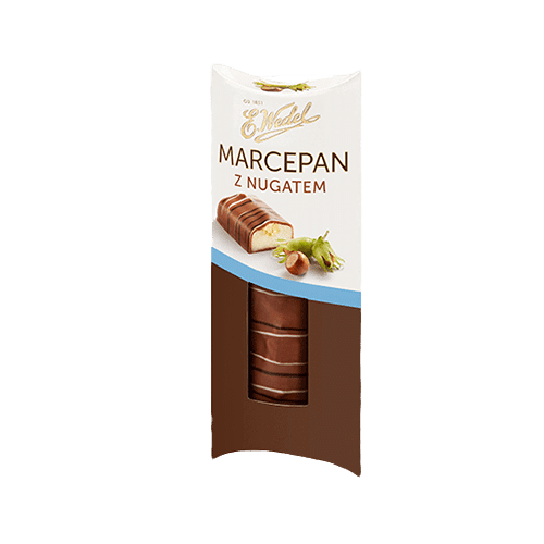 Batonik marcepanowy z nugatem 28g