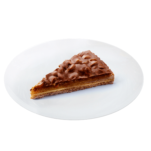 Tarta migdałowa z orzechami w karmelu