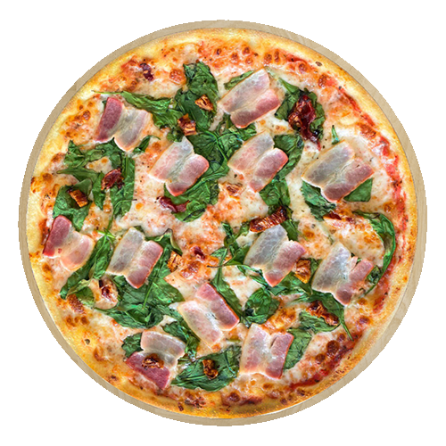 Pizza Boczek ze szpinakiem