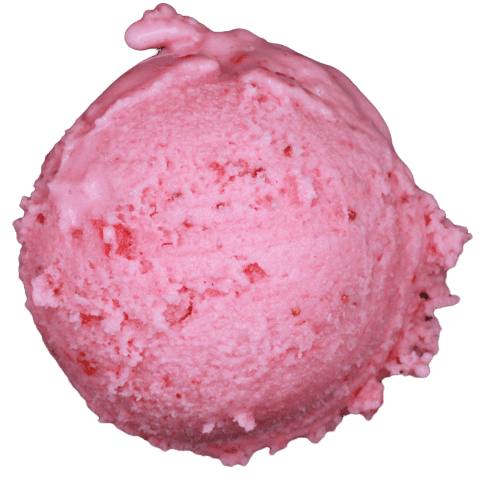 Lody o smaku maliny ogrodowej