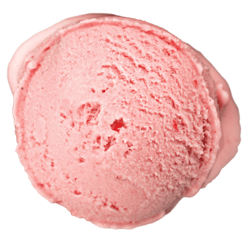 Lody o smaku truskawkowym