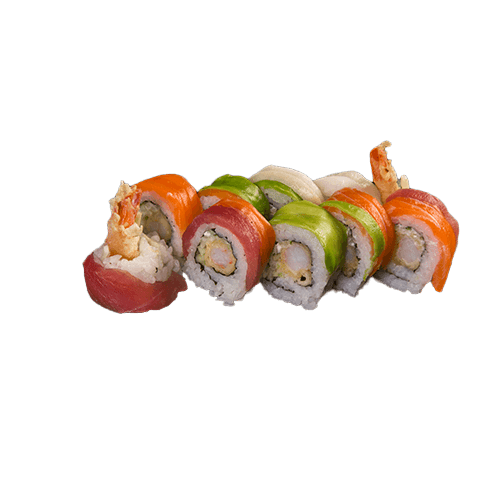 California Gold rainbow roll