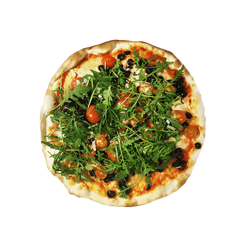 Pizza Verdura (z rukolą i bazylią)