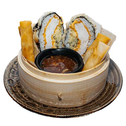 NOWOŚĆ Kids sushi burger + 4 szt. Spring rolls