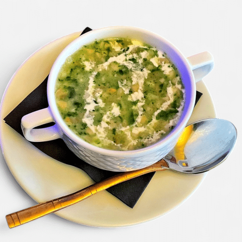 Mushroom palak soup