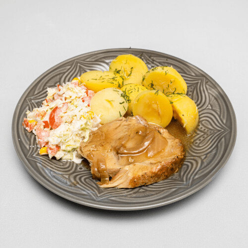 Kotlet schabowy z suszonym pomidorem i serem topionym
