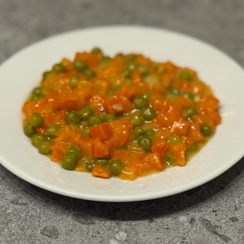 Marchewka z groszkiem na ciepło