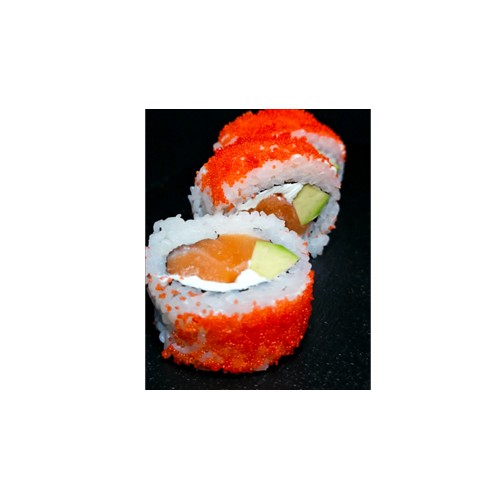 California maki surowe łosoś w tobiko