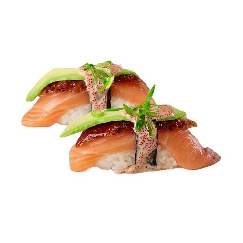 Nigiri losoś + węgorz 2 szt.