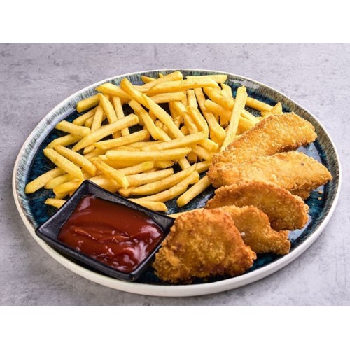 Nuggetsy z kurczaka 5 szt. + frytki