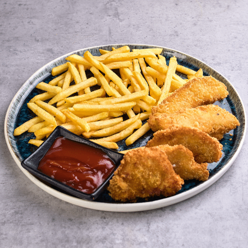 Nuggetsy z kurczaka 5 szt. z frytkami