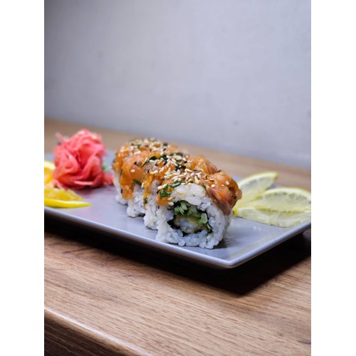 California HI SUSHI krewetka W TEMPURZE, SEREK PHILADELPHIA, OGÓ