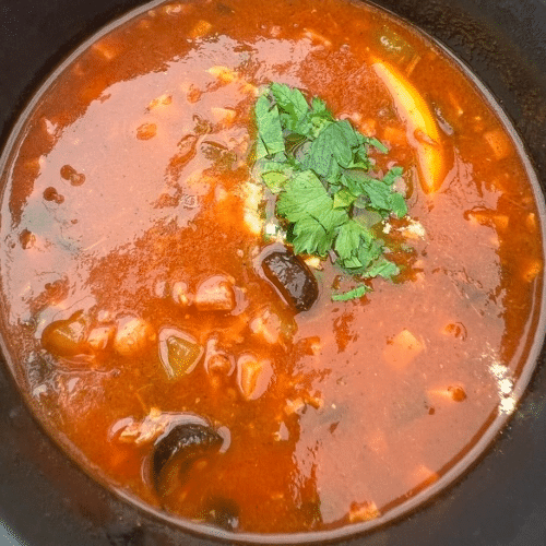 Meksykańska z mięsem mielonym-zupa dnia 06.11