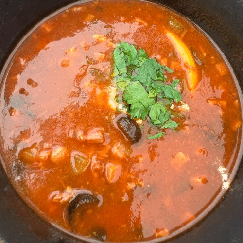 Meksykańska z mięsem wieprzowym mielonym -zupa dnia 06.11