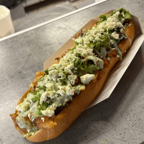 Hot dog limonkowo-koperkowy