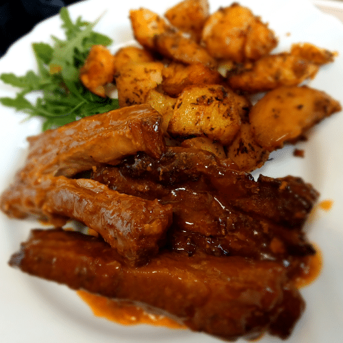 Żeberka wieprzowe w sosie BBQ
