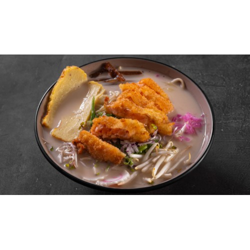 Tonkatsu Miso Ramen chrupiący łosoś