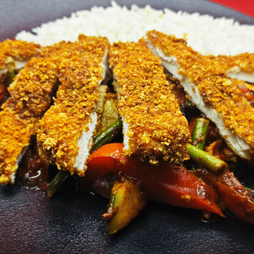 Danie z woka z kurczakiem w panko 415g Panko