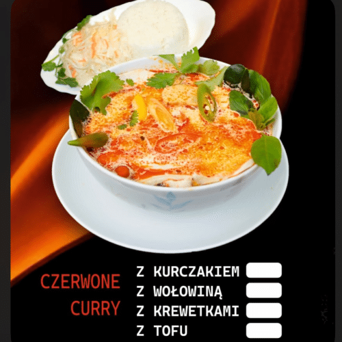 Kurczak w tajskim czerwonym curry