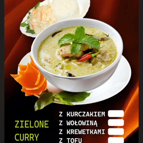 Kurczak w tajskim zielonym curry