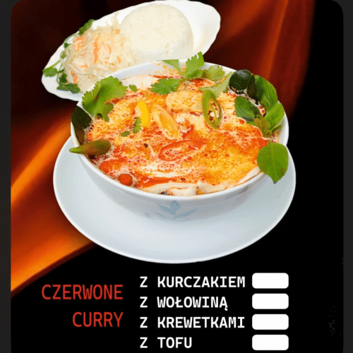 Tofu w tajskim czerwonym curry