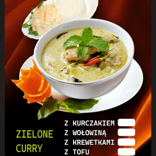 Wołowina w tajkim zielonym curry