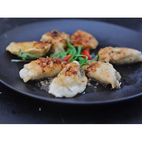 Pierogi z mięsem ze skwarkami