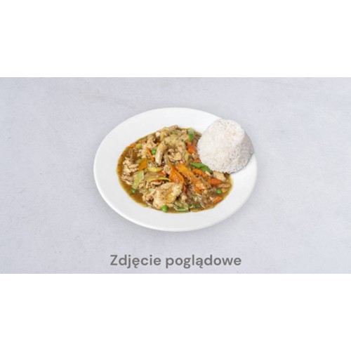 Kurczak w Zielonym Curry z Mlekiem Kokosowym