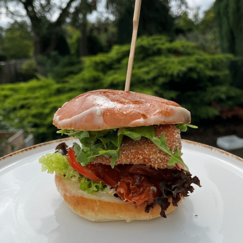 Provolone chicken Burger
