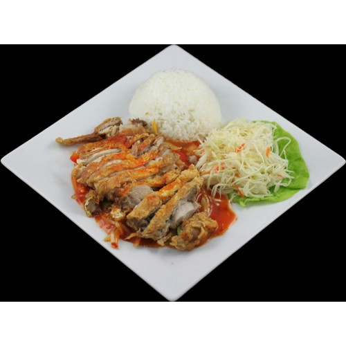 Kurczak w kawałkach w sosie pekińskim