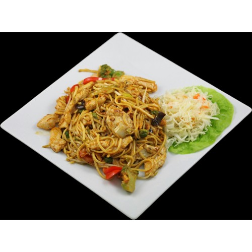 Makaron smażony z wołowiną