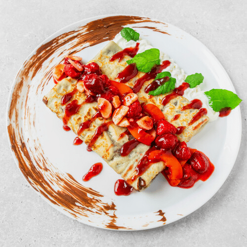 Naleśnik z Nutellą i owocami