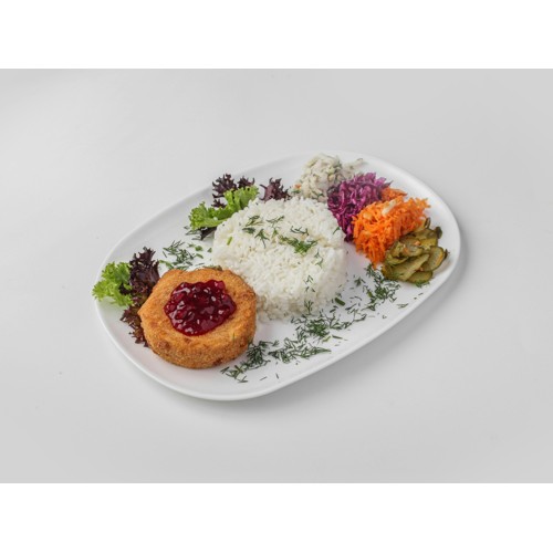 Camembert w złocistej panierce z żurawiną