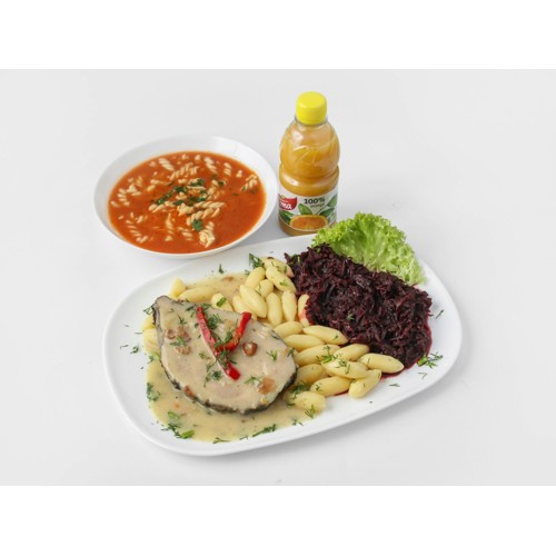 Zupa + Karkówka + Napój