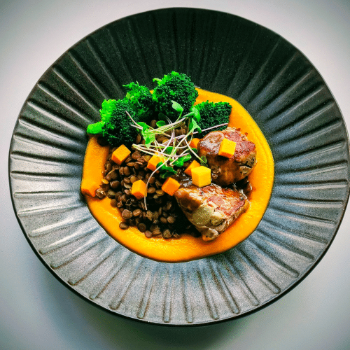 Polędwiczka wieprzowa z musem z dyni