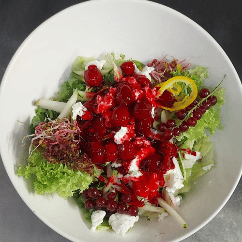 Sałatka z kozim serem wegetariańska 280g