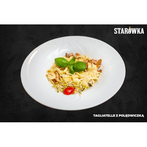 TAGLIATELLE Z POLĘDWICZKA