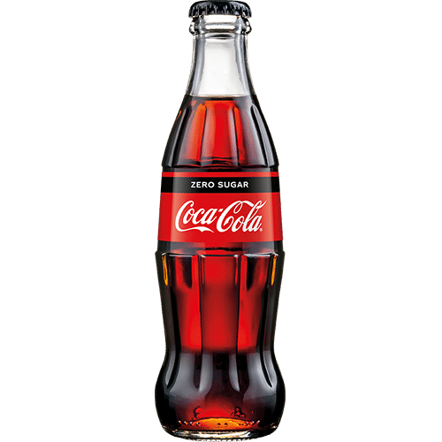 Coca Cola Zero w szklanej butelce