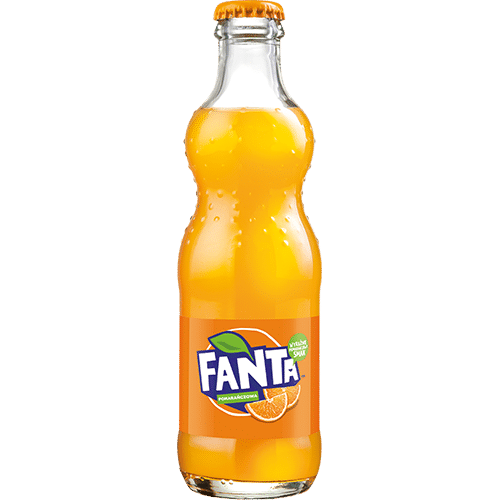 Fanta w szklanej butelce