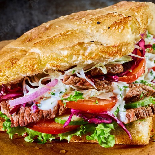 Kebab w bułce