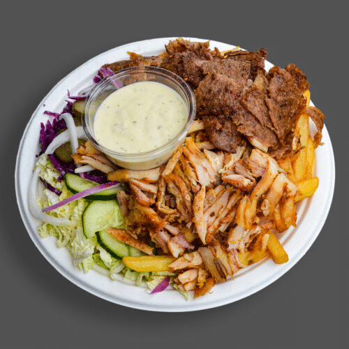 Kebab na talerzu