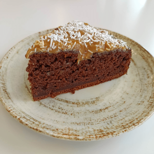 Murzynek z polewą krówkową