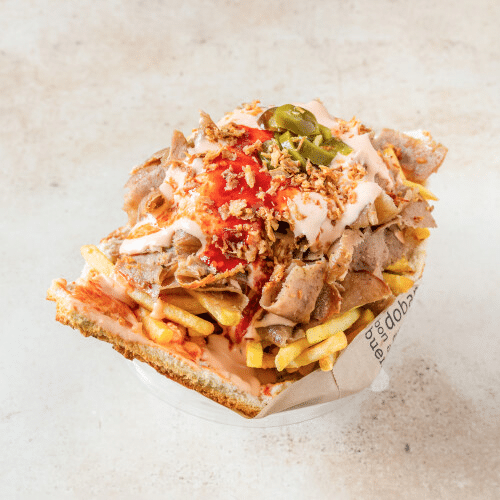 Kebab mały z frytkami w bułce